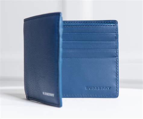 burberry wallet mineral blue|Burberry men's wallet money clip.